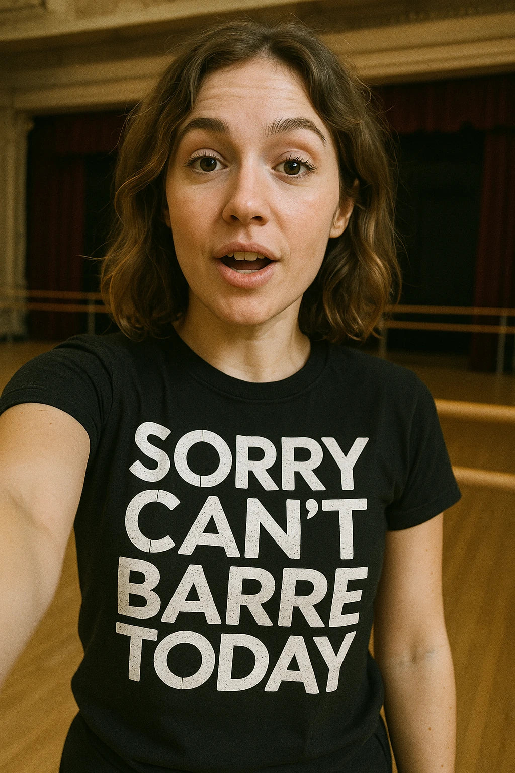 "Sorry Cant Barre Today" graphic tee - product photo 7