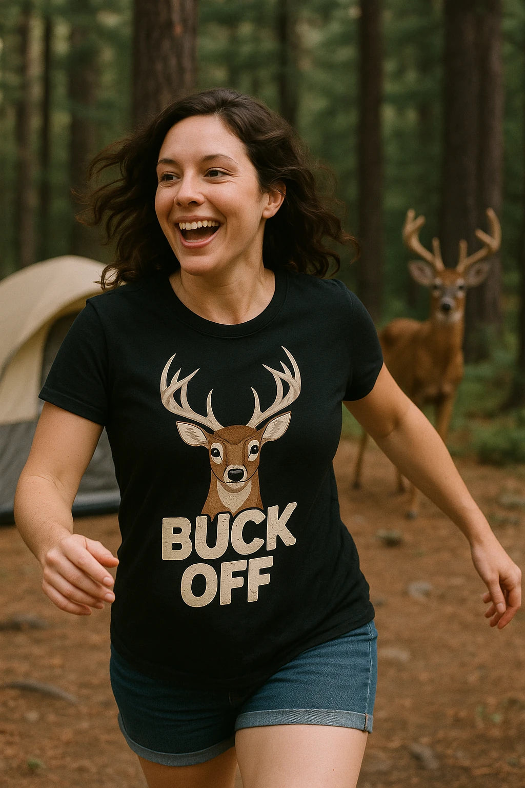 "Buck Off" deer t shirt - product photo 6