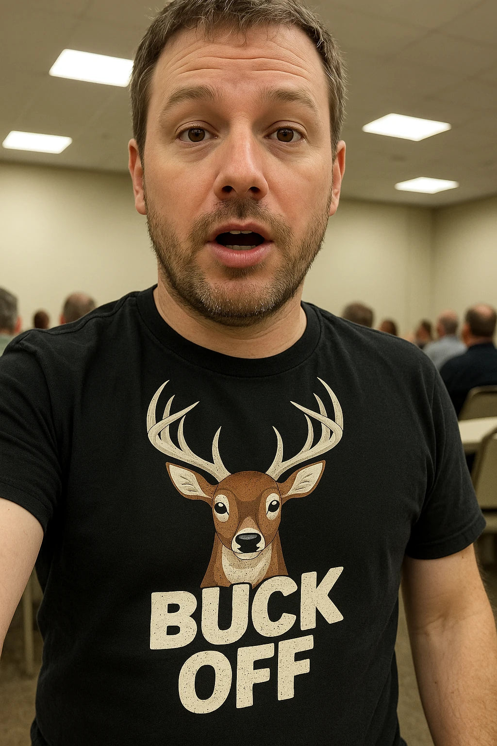 "Buck Off" deer t shirt - product photo 7