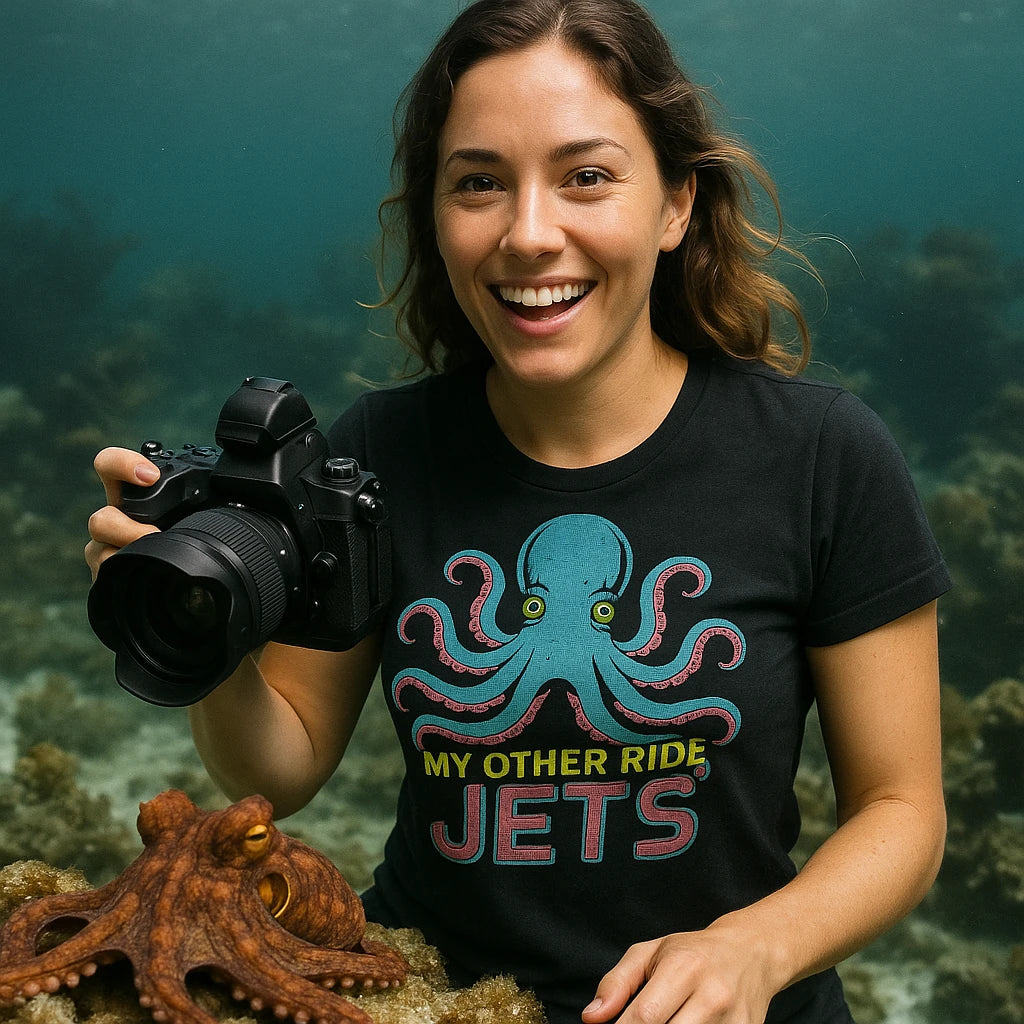 "My Other Ride Jets" octopuses t shirt - product photo 9