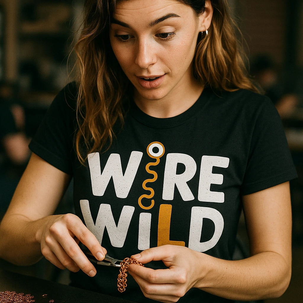 "Wire Wild" jewelry making t shirt - product photo 8
