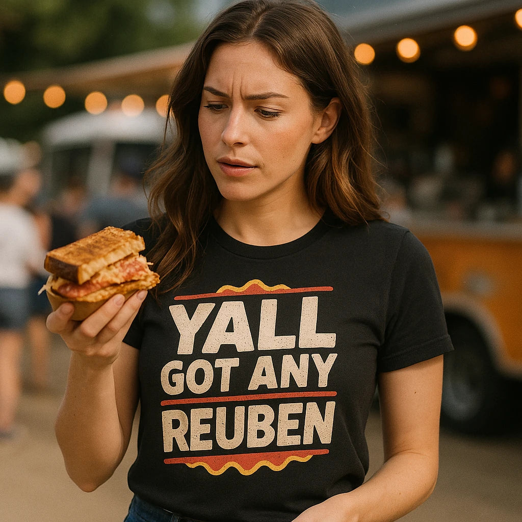 "Yall Got Any Reuben" sandwich t shirt - product photo 9