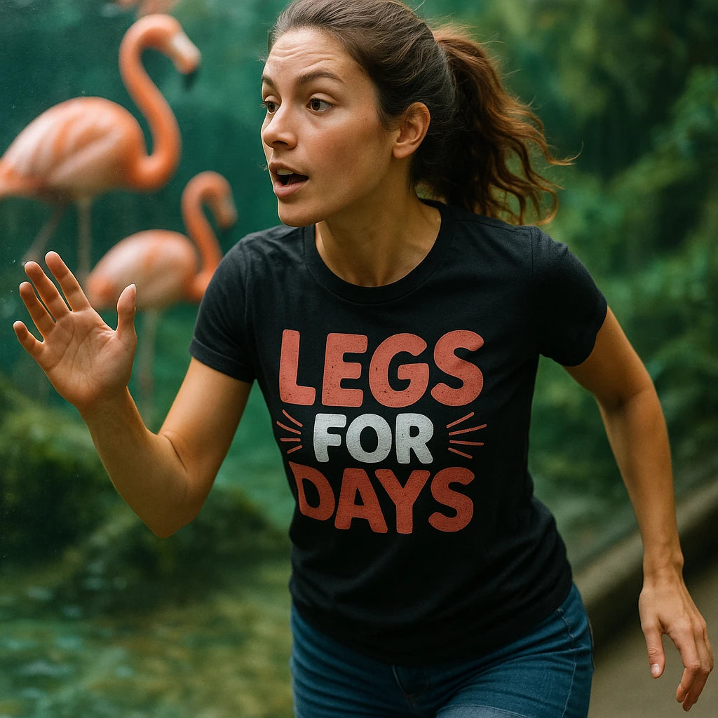 "Legs for Days" flamingo shirts - product photo 9