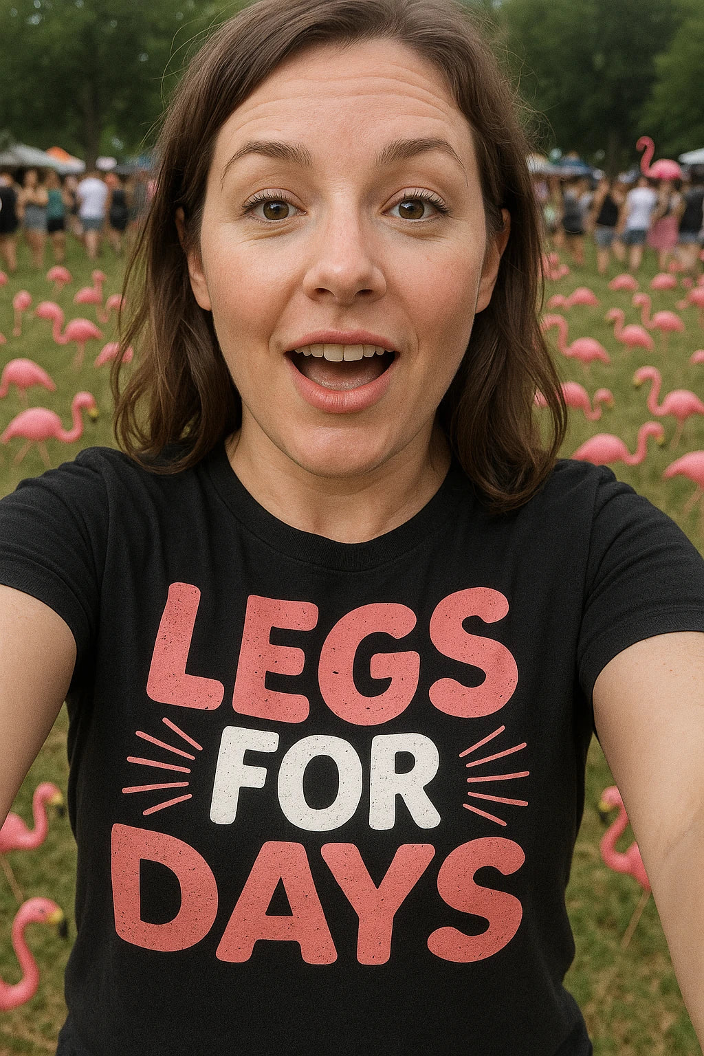 "Legs for Days" flamingo shirts - product photo 8
