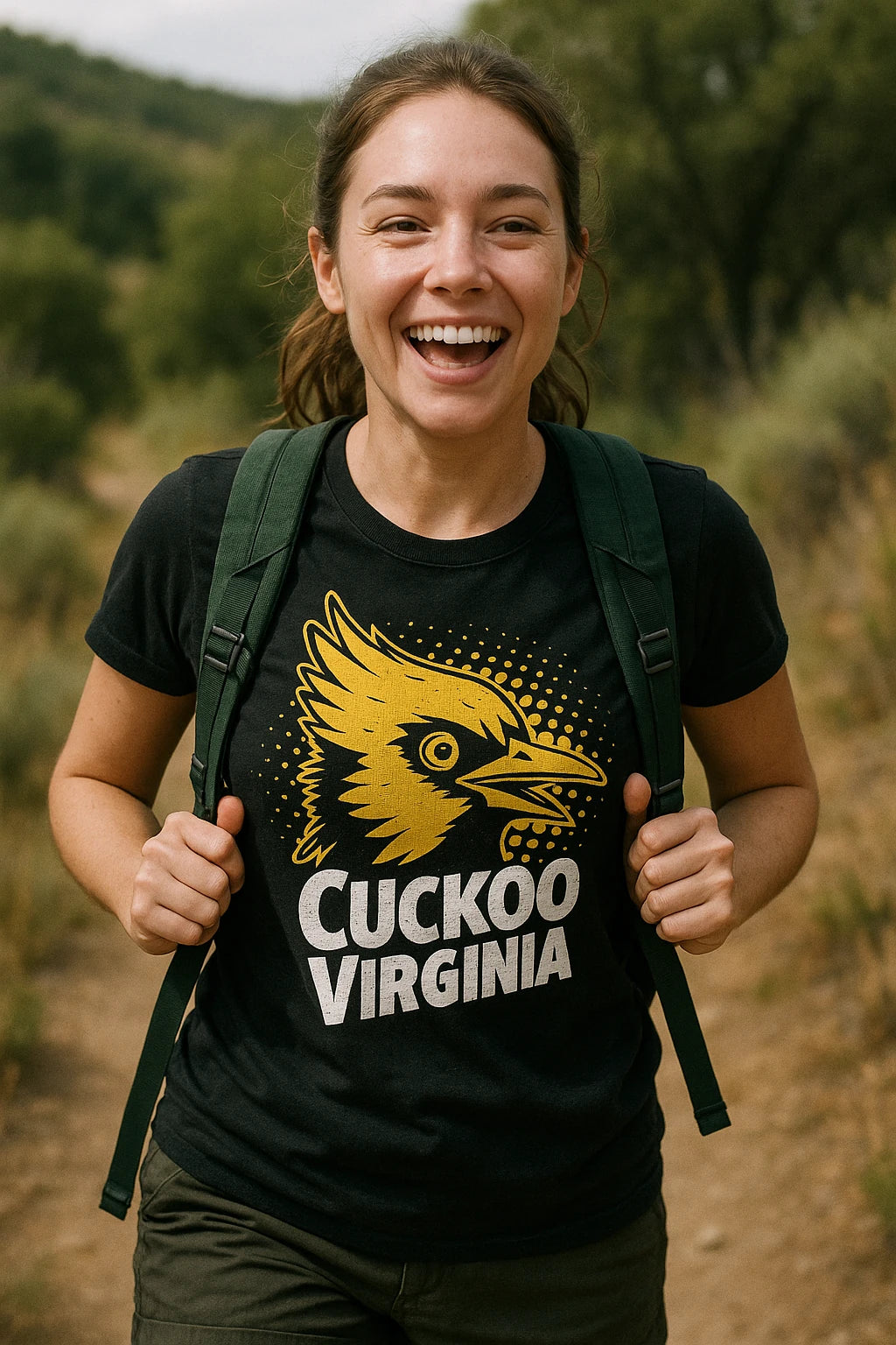"Cuckoo Virginia" black t shirt cuckoo - a birthday gift for cuckoo lover