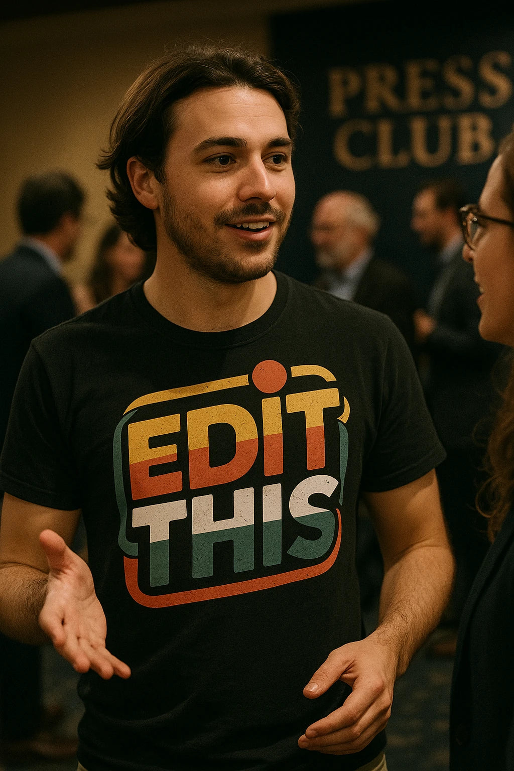 "Edit This" black journalist t shirt - a birthday gift for journalist lover