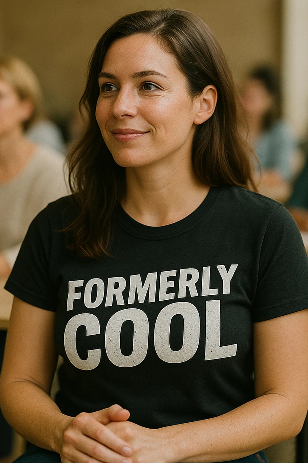 "Formerly Cool" black parent identity crisis shirts, photographed as parent identity crisis lover gift