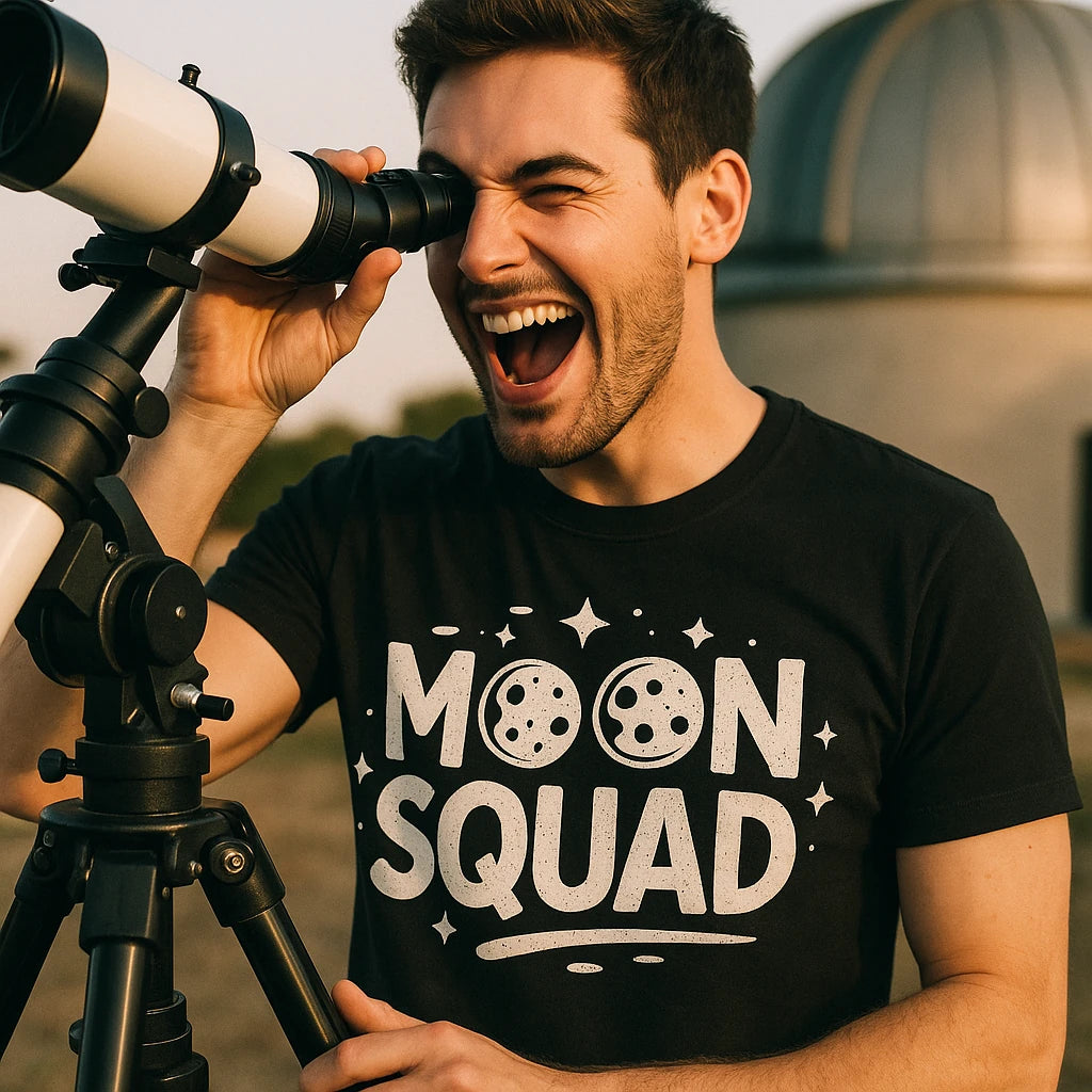 "Moon Squad" blue moon t shirt - product photo 8