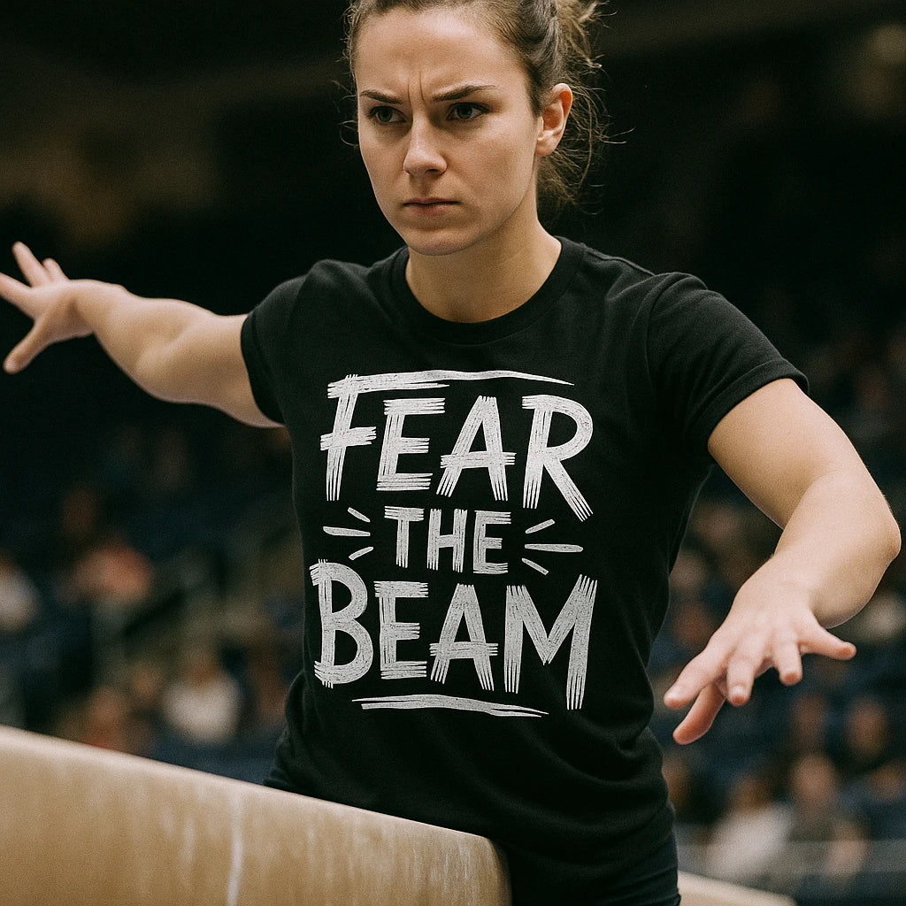 "Fear the Beam" gymnastics t shirt - product photo 8