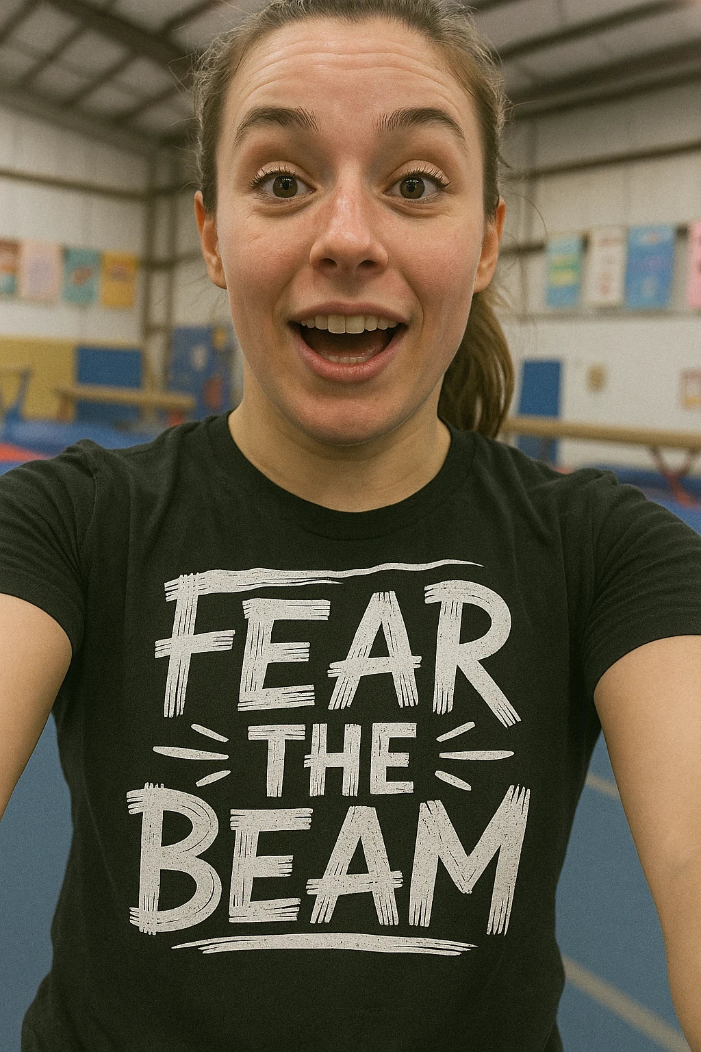 "Fear the Beam" gymnastics t shirt - product photo 7