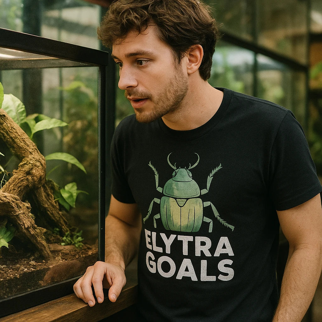 "Elytra Goals" beetle t shirt - product photo 8