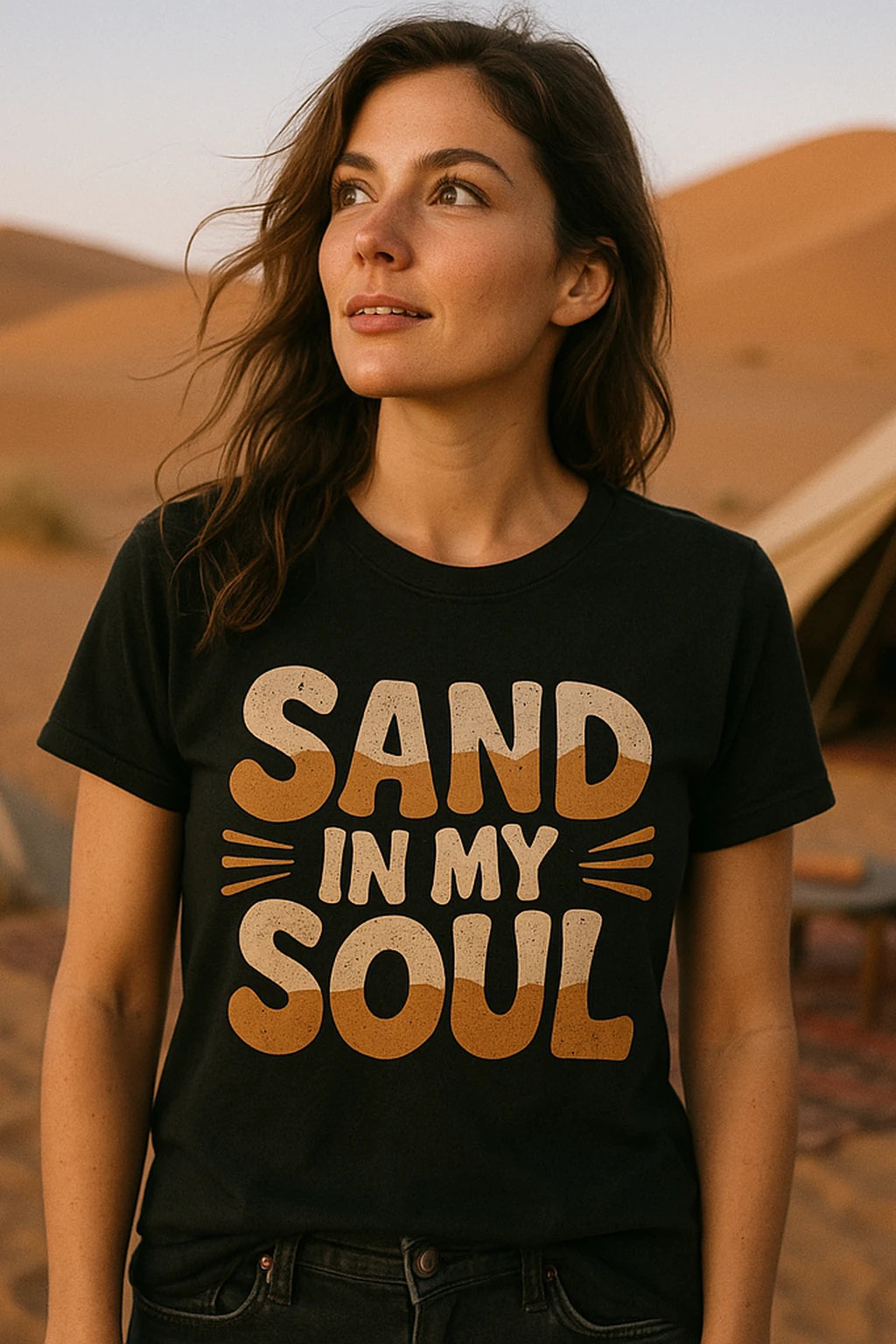 "Sand in My Soul" desert t shirt - product photo 7