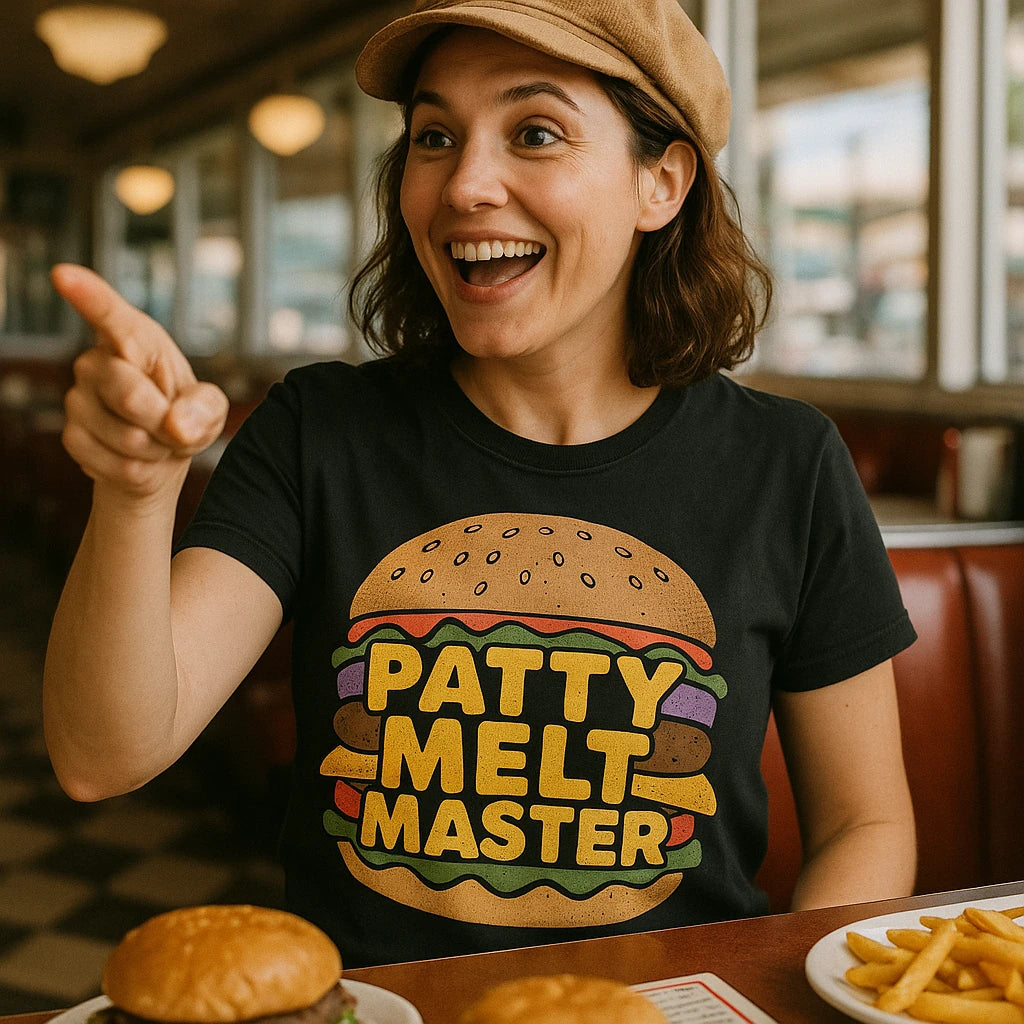 "Patty Melt Master" burgers t shirt - product photo 8