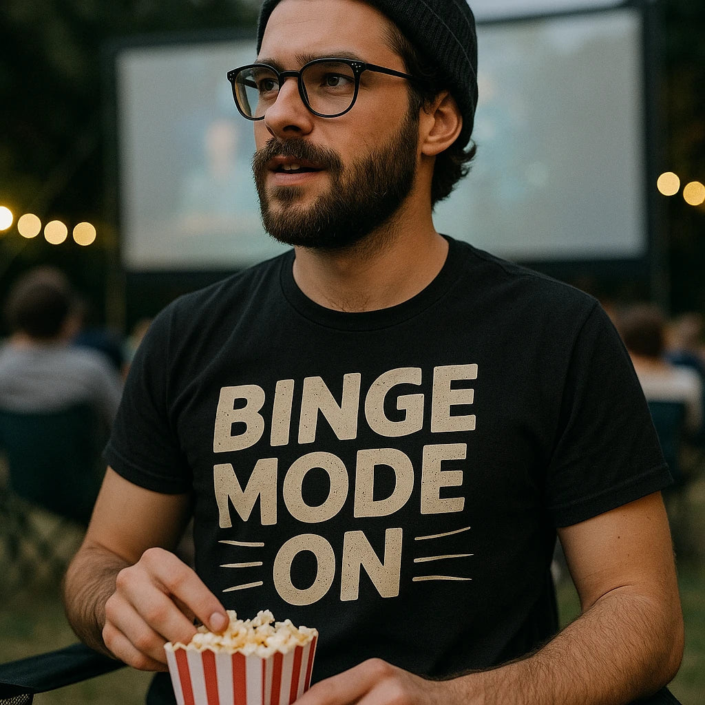 "Binge Mode On" graphic tee - product photo 8
