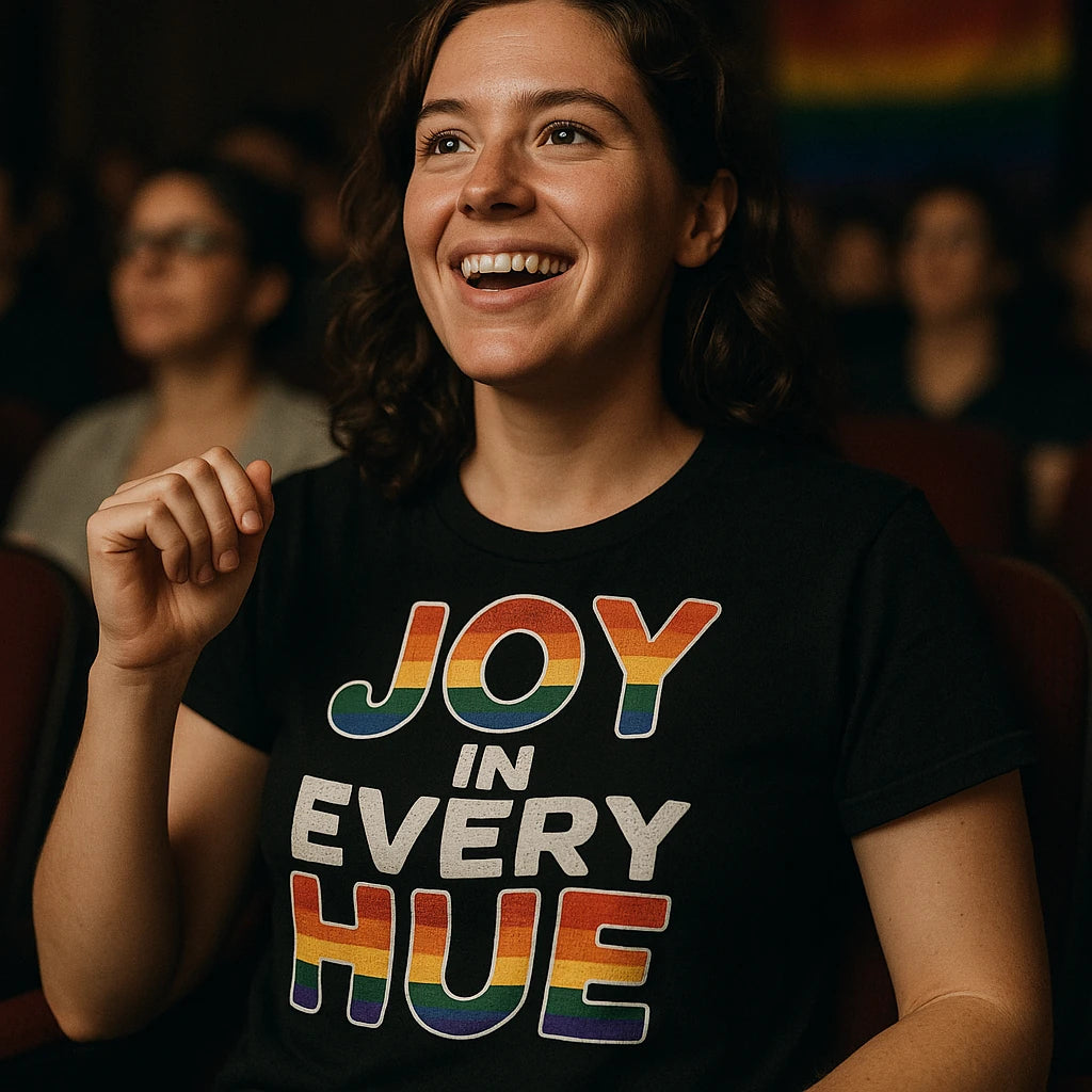 "Joy in Every Hue" lgbtq tee - product photo 8