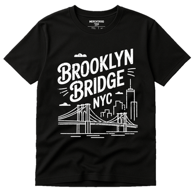 New York City T-Shirt - "Brooklyn Bridge NYC" Graphic Tee
