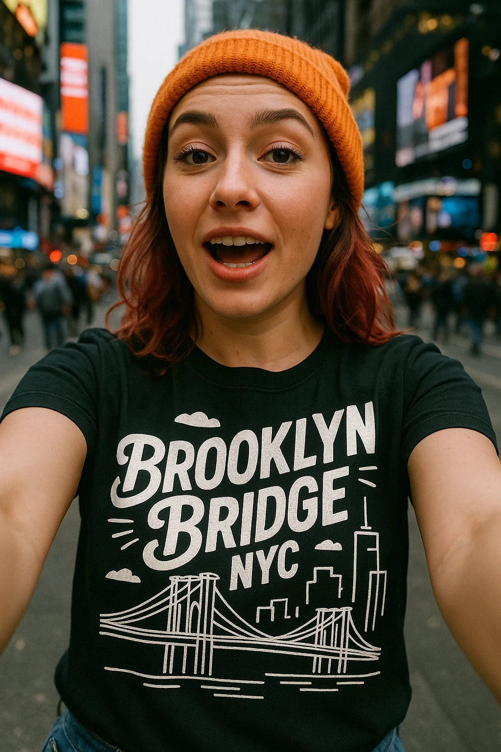 "Brooklyn Bridge NYC" new york city t shirt - product photo 7