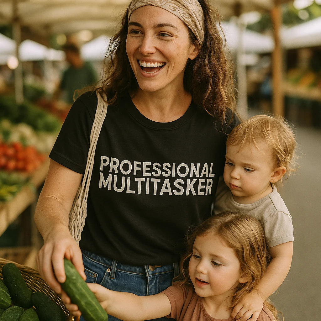 "Professional Multitasker" mom life graphic tees - product photo 8