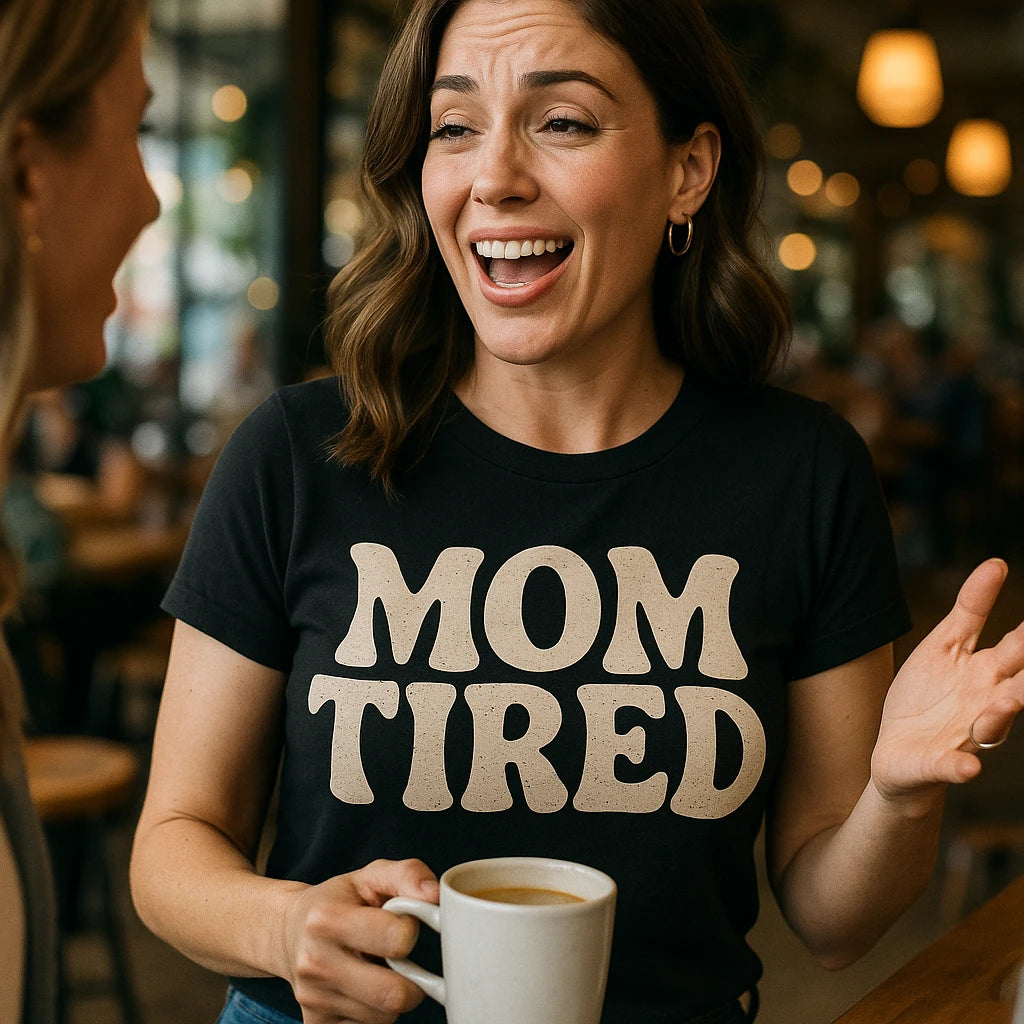 "Mom Tired" cute mom life shirts - product photo 8