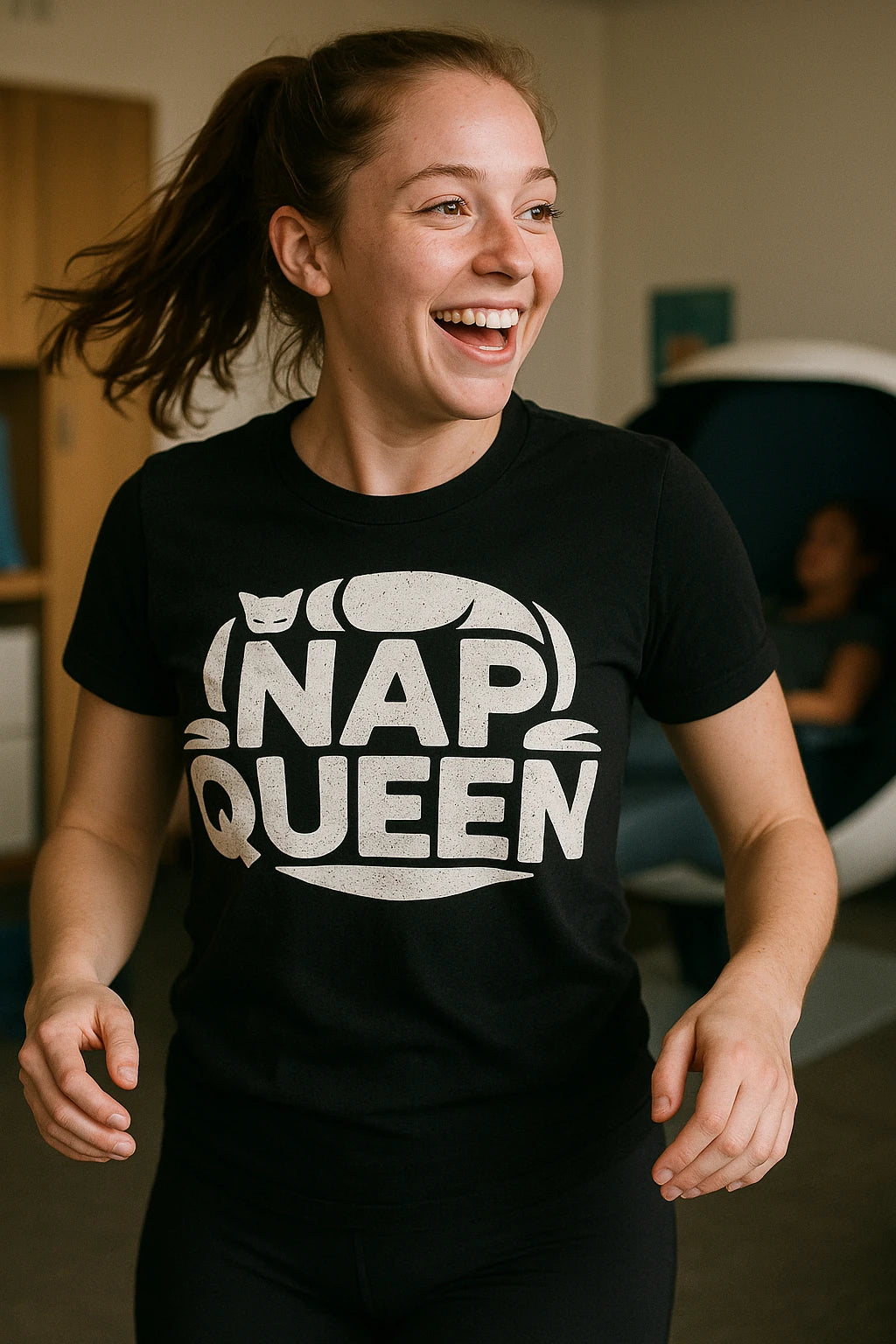 "Nap Queen" oversized sleep tee - product photo 6