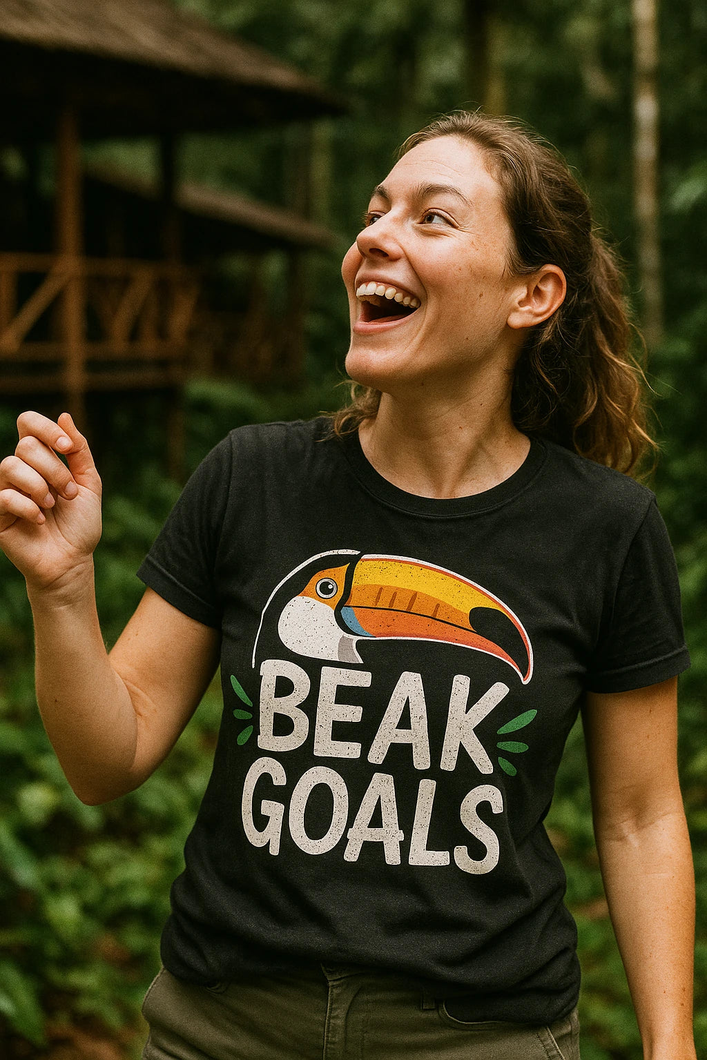 "Beak Goals" black toucan shirts - a birthday gift for toucan lover