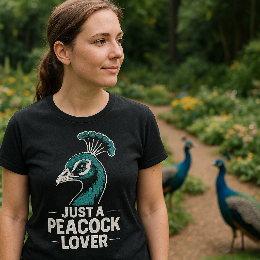 "Just a Peacock Lover" peacocks shirts - product photo 8
