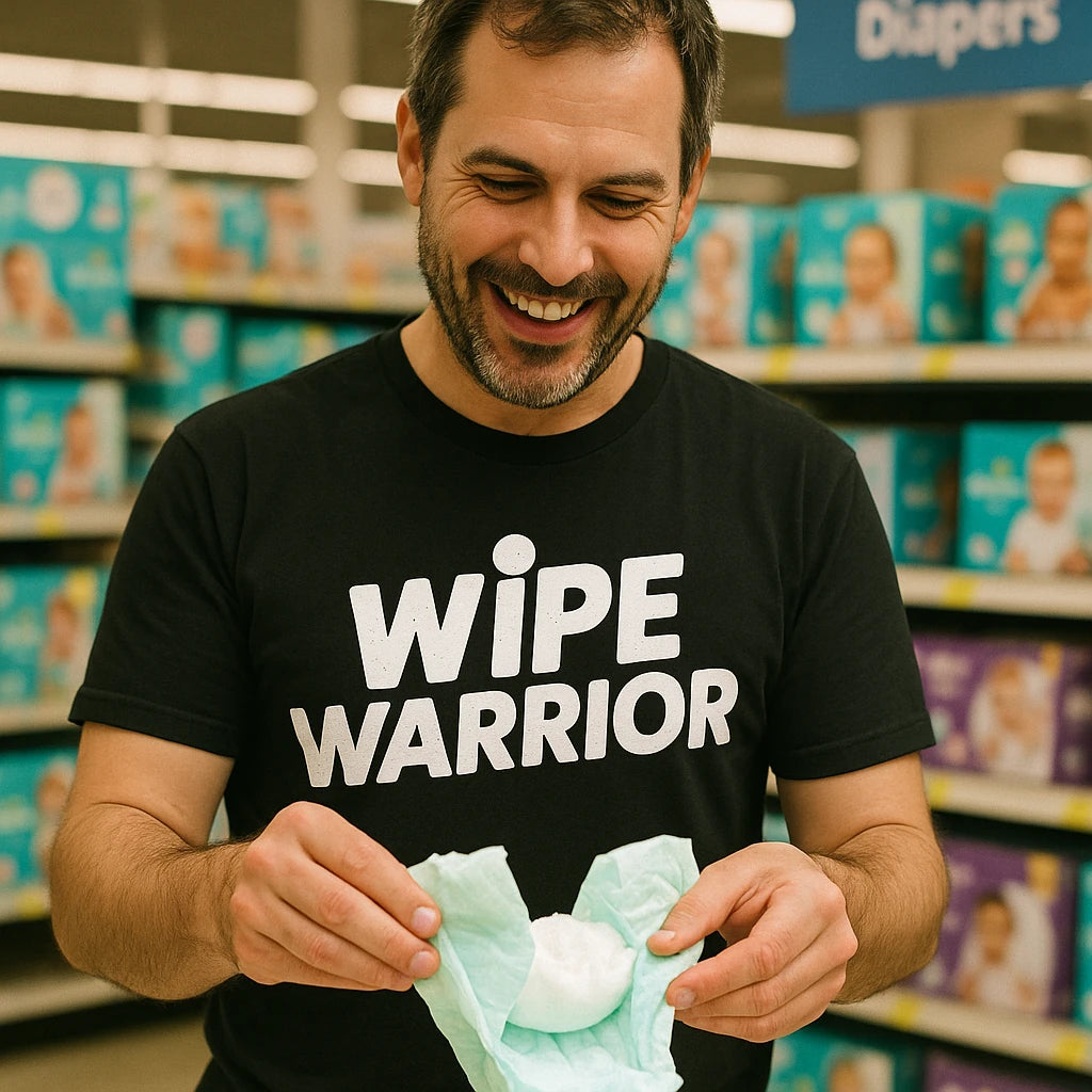 "Wipe Warrior" diaper duty t shirt - product photo 8