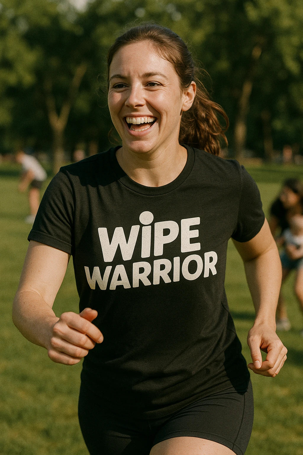 "Wipe Warrior" black diaper duty t shirt - a birthday gift for diaper duty lover