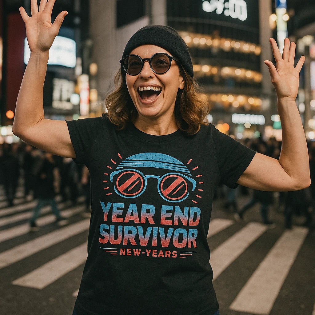 "Year End Survivor" new years eve shirts womens - product photo 8