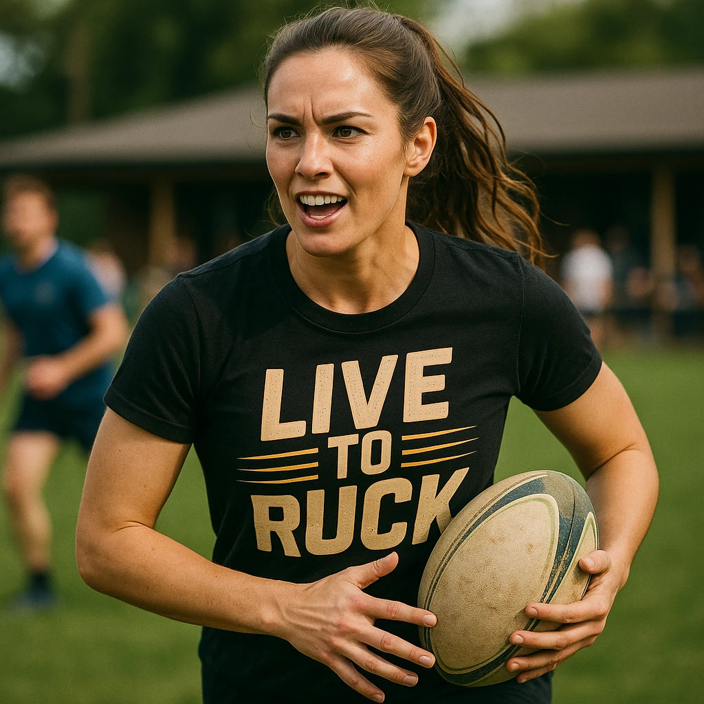 "Live To Ruck" rugby shirts - product photo 9