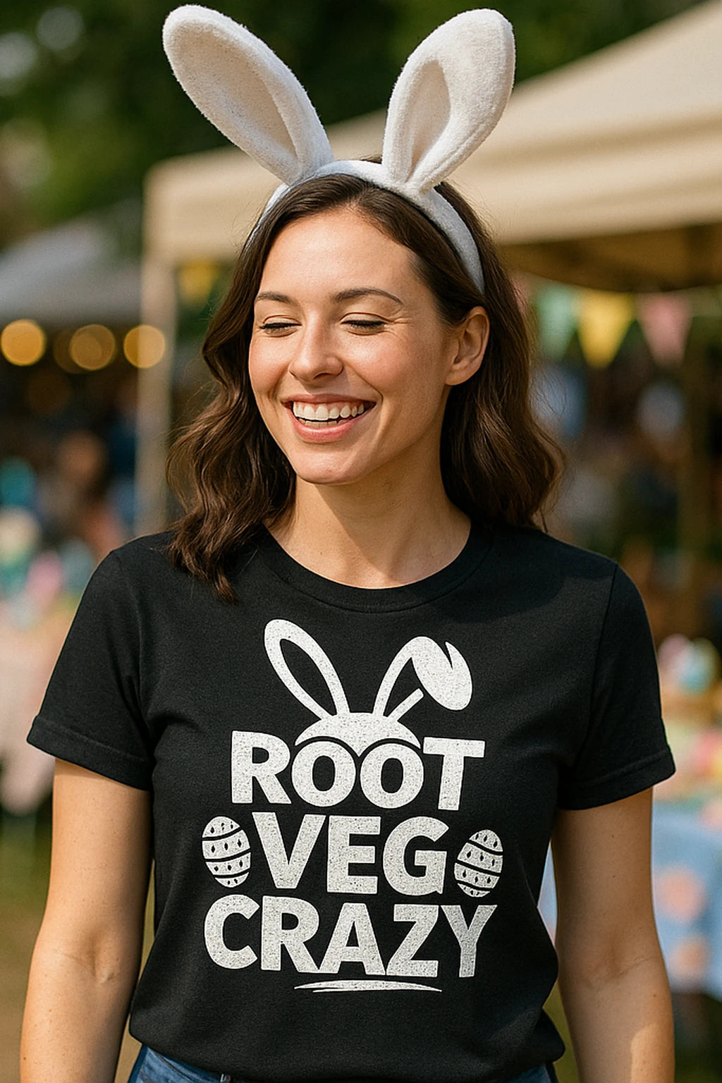 "Root Veg Crazy" mens easter shirts - product photo 7
