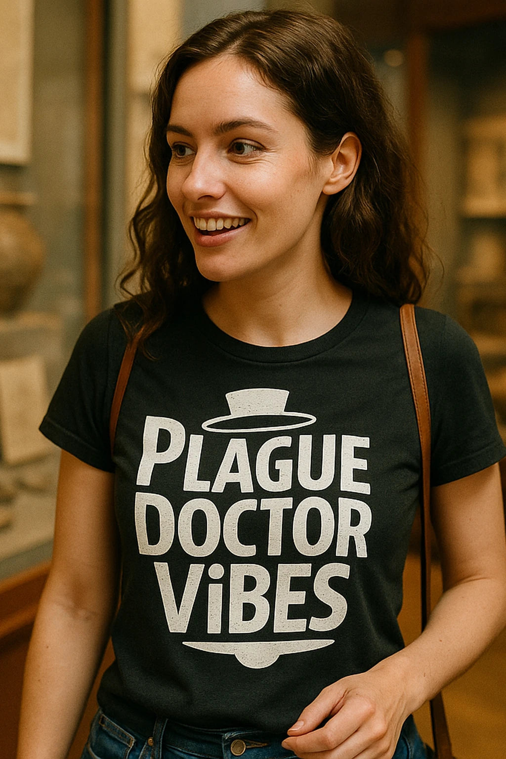 "Plague Doctor Vibes" black history tee shirts - also one of the best presents for history buffs