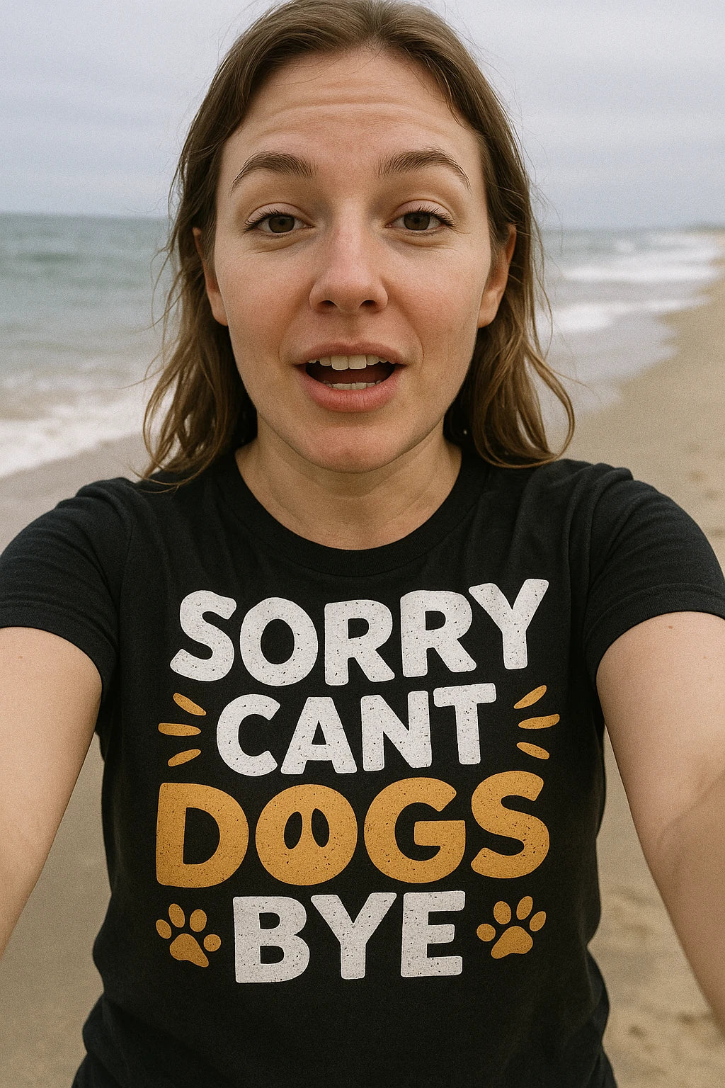 "Sorry Cant Dogs Bye" black dogs t shirt - also a anxiety jacket for dogs