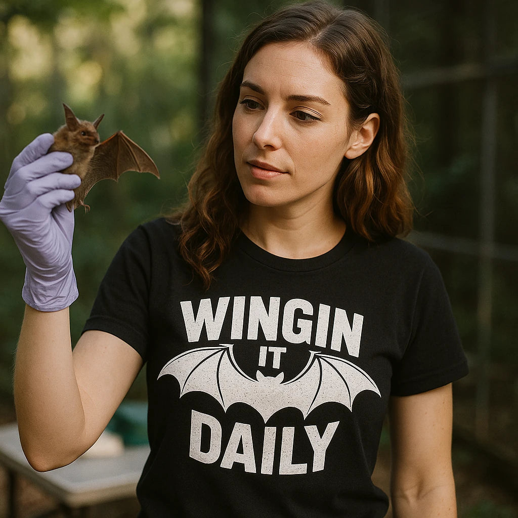 "Wingin It Daily" batwing tshirt - product photo 9