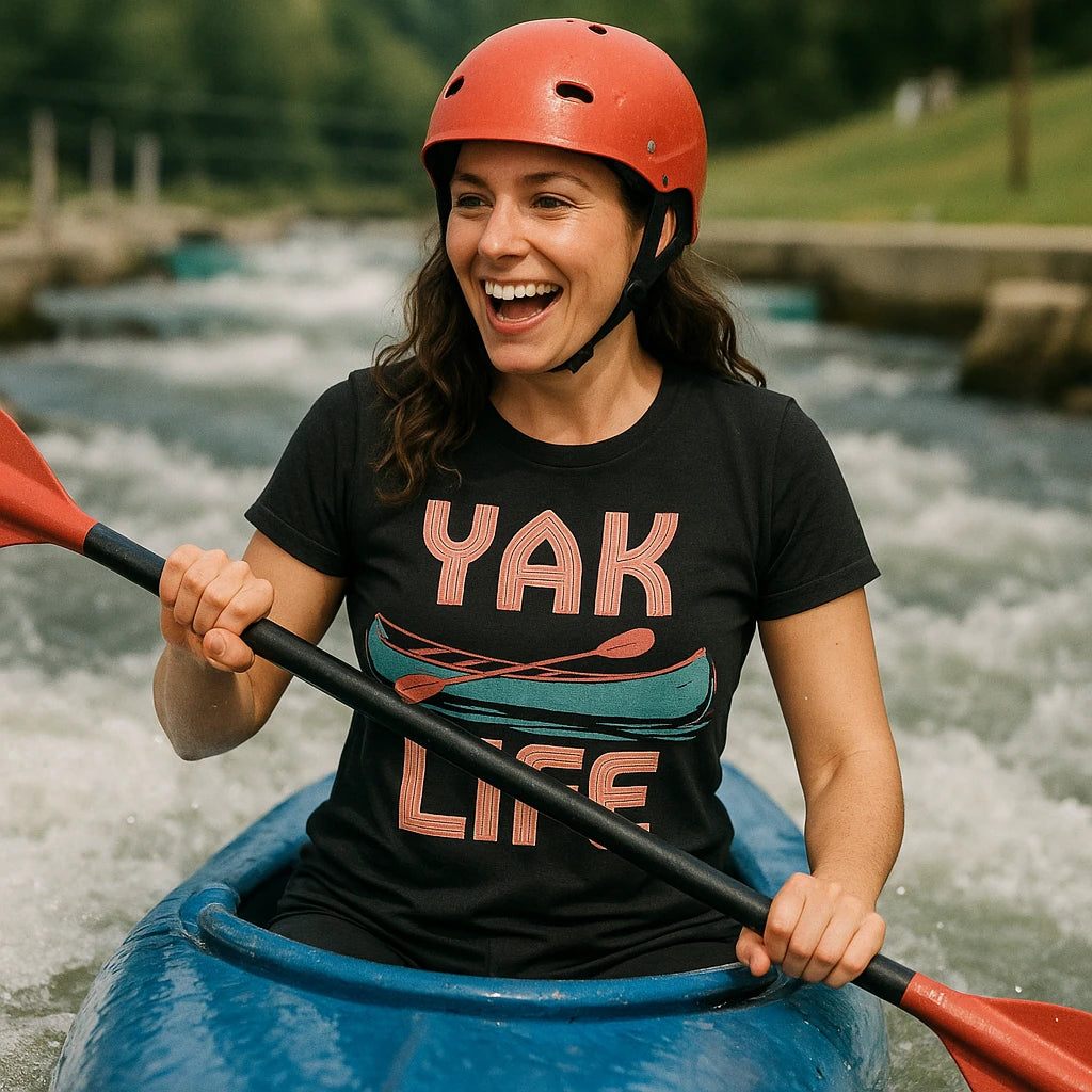 "Yak Life" canoeing t shirt - product photo 9