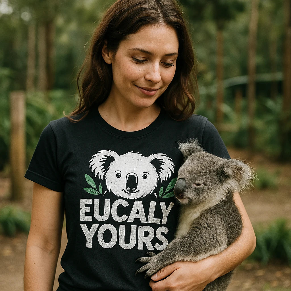 "Eucaly Yours" koala tee shirts - product photo 9