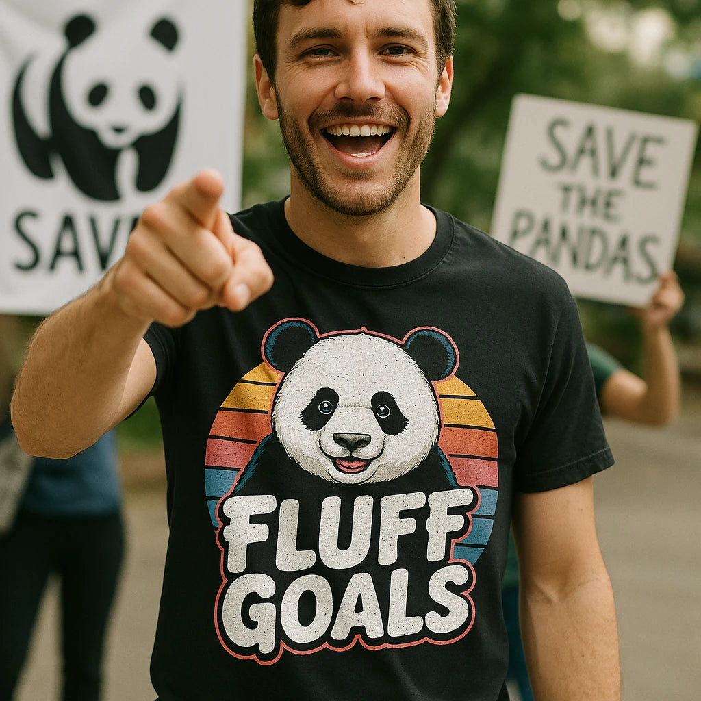 "Fluff Goals" panda shirts - product photo 8