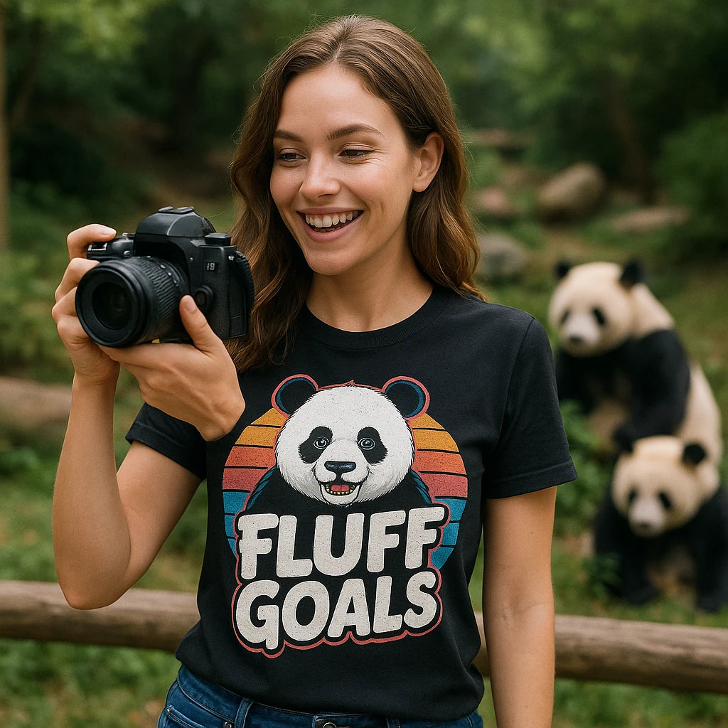 "Fluff Goals" panda shirts - product photo 9