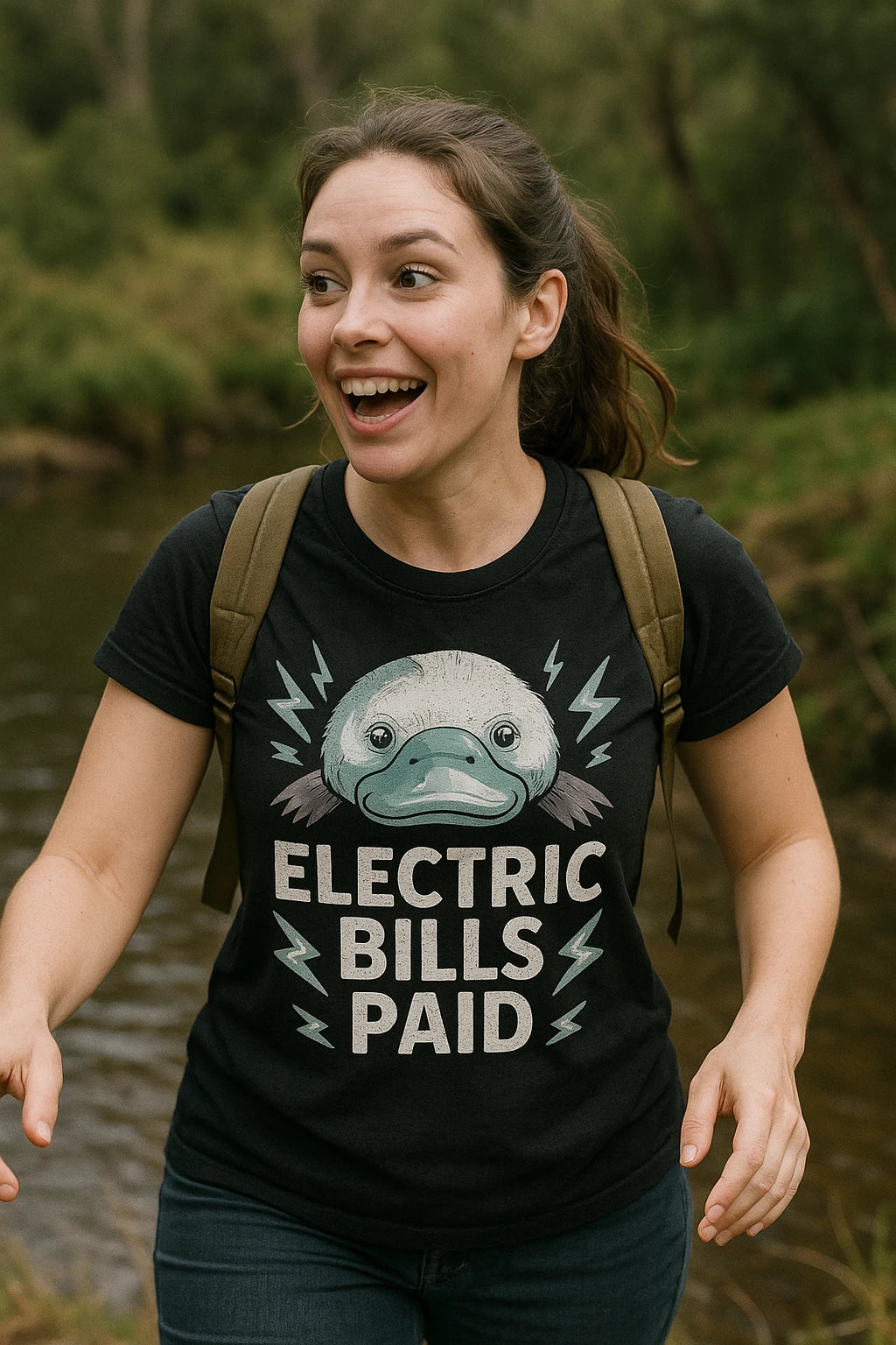 "Electric Bills Paid" black platypus shirts - a birthday gift for platypus lover