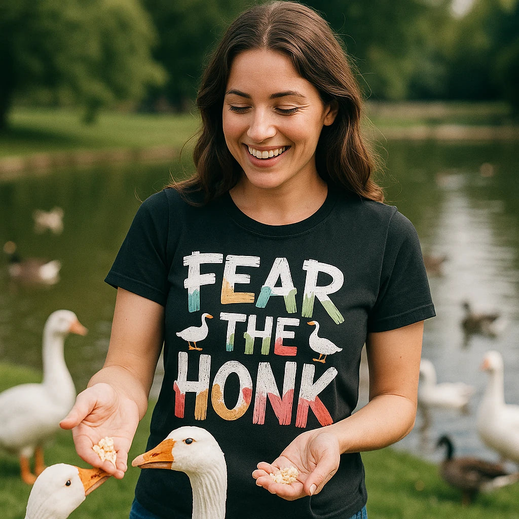 "Fear the Honk" geese shirts - product photo 9