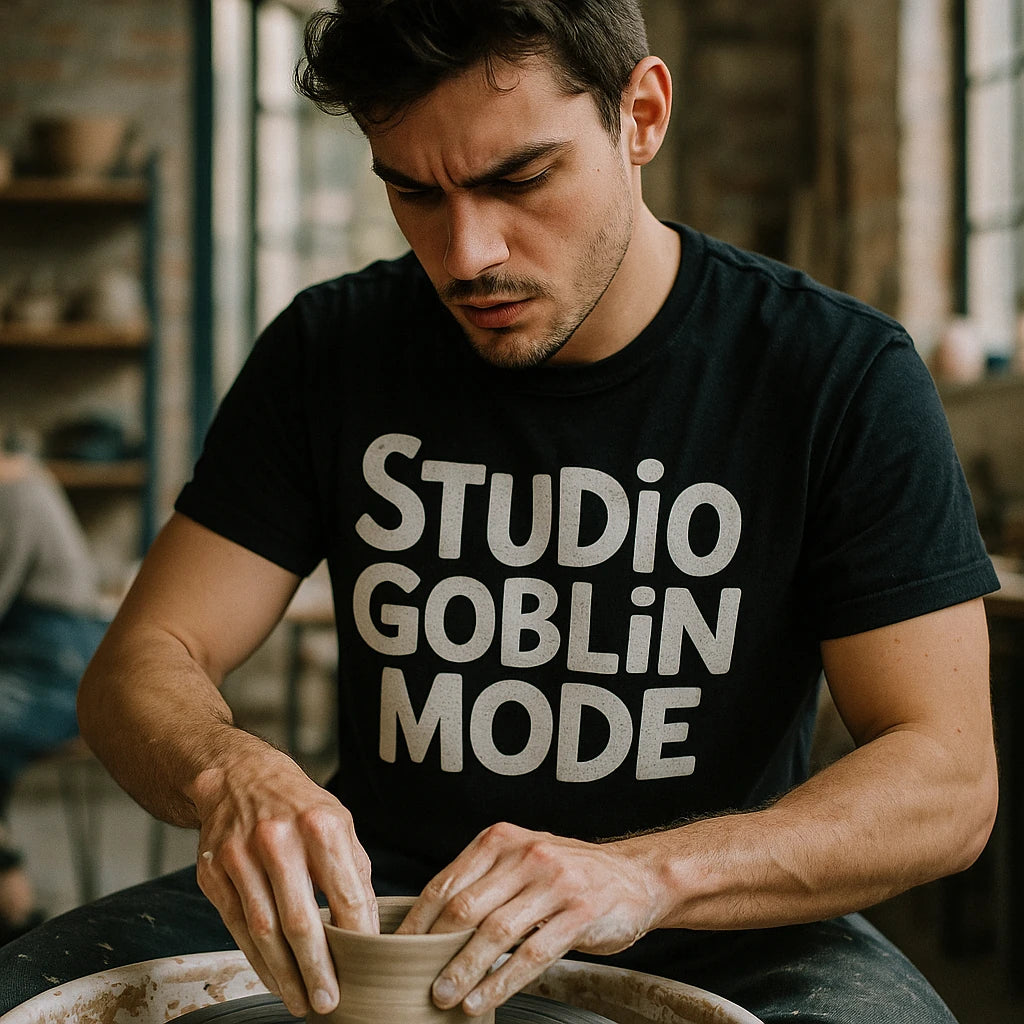 "Studio Goblin Mode" online ceramics tee - product photo 8