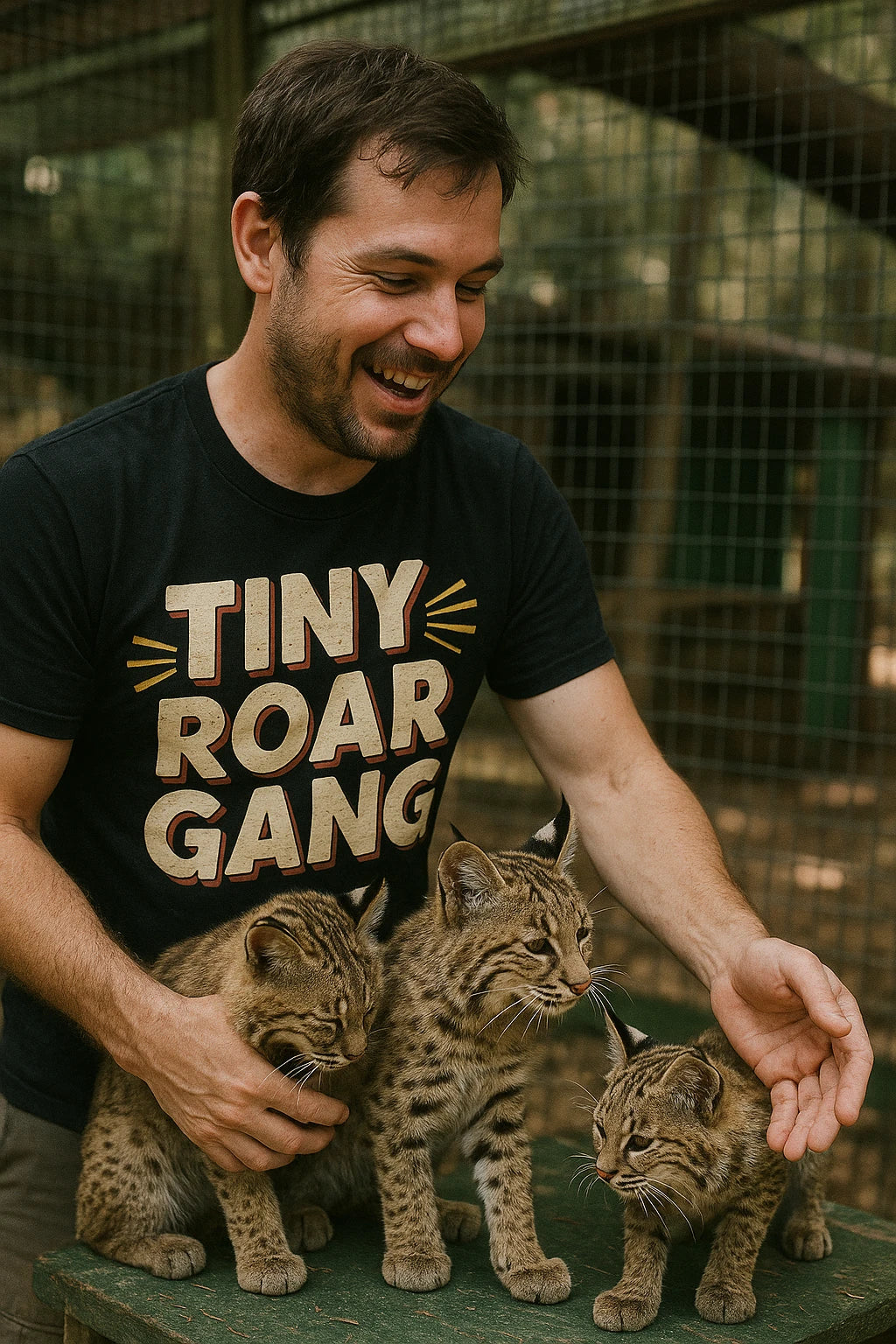 "Tiny Roar Gang" black bobcats t shirt - a birthday gift for bobcats lover