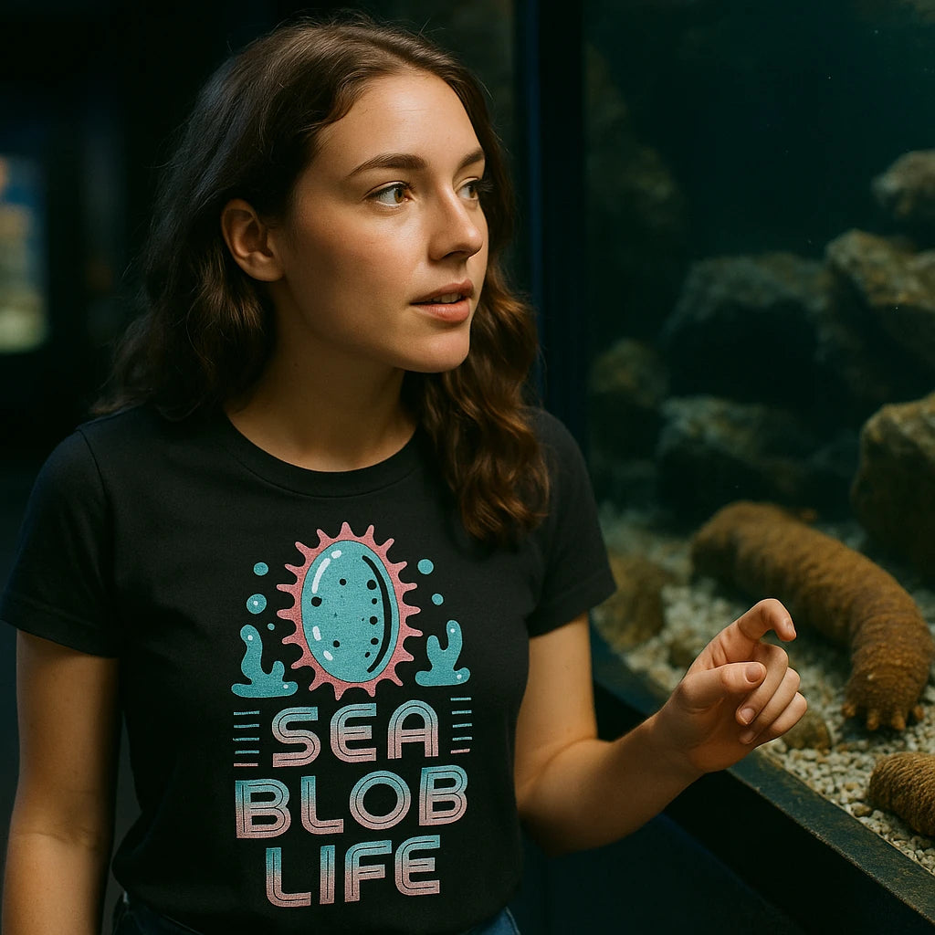 "Sea Blob Life" sea cucumber t shirt - product photo 9