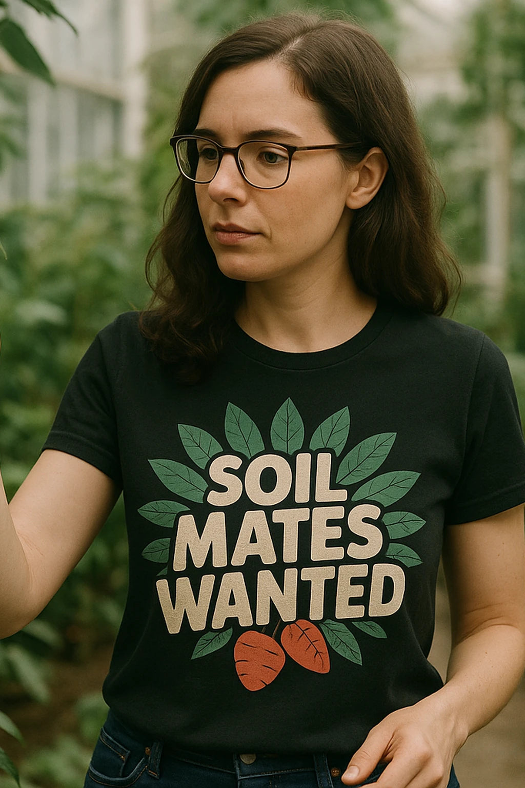 "Soil Mates Wanted" botany t shirt - product photo 7