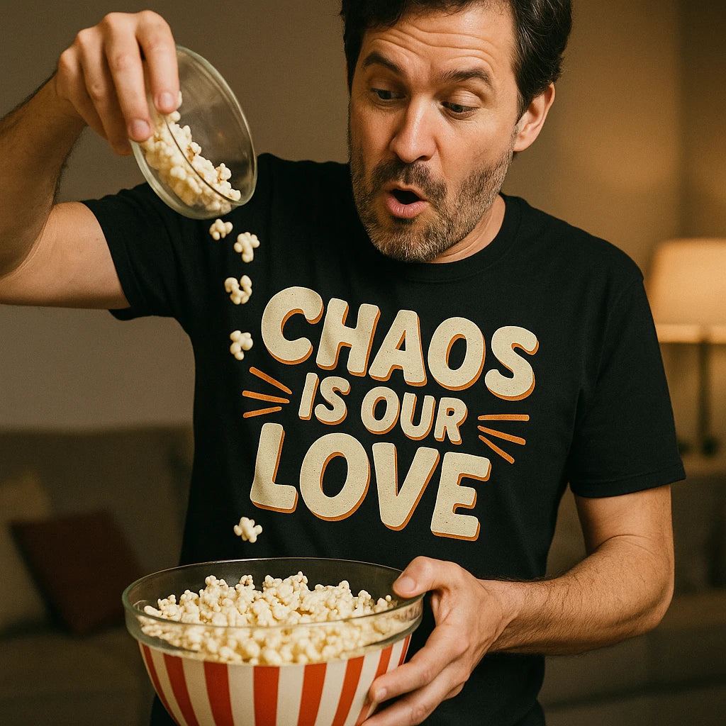 "Chaos Is Our Love" family life t shirt - product photo 8