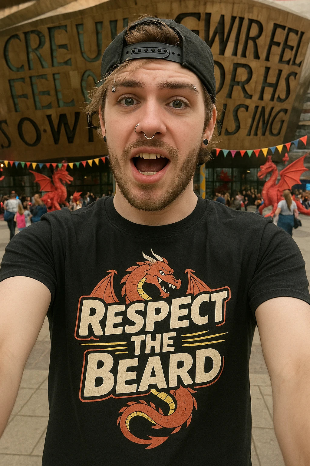 "Respect the Beard" dragons t shirt - product photo 6