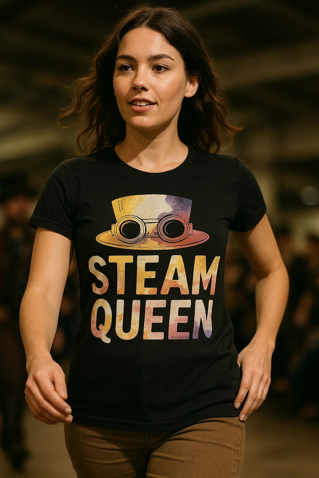 "Steam Queen" black steampunk shirts - a birthday gift for steampunk lover