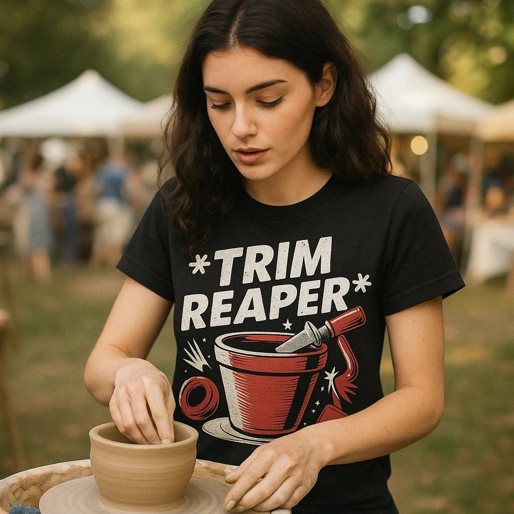 "Trim Reaper" online ceramics t shirt - product photo 7