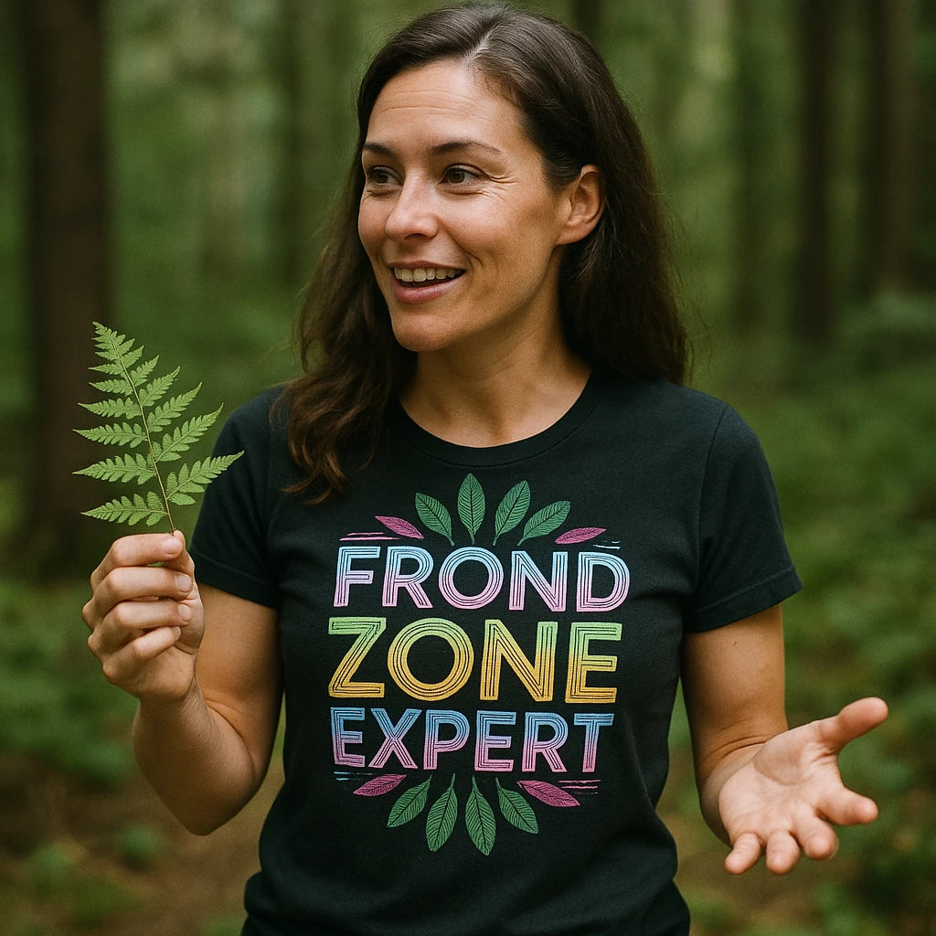 "Frond Zone Expert" botany t shirt - product photo 9