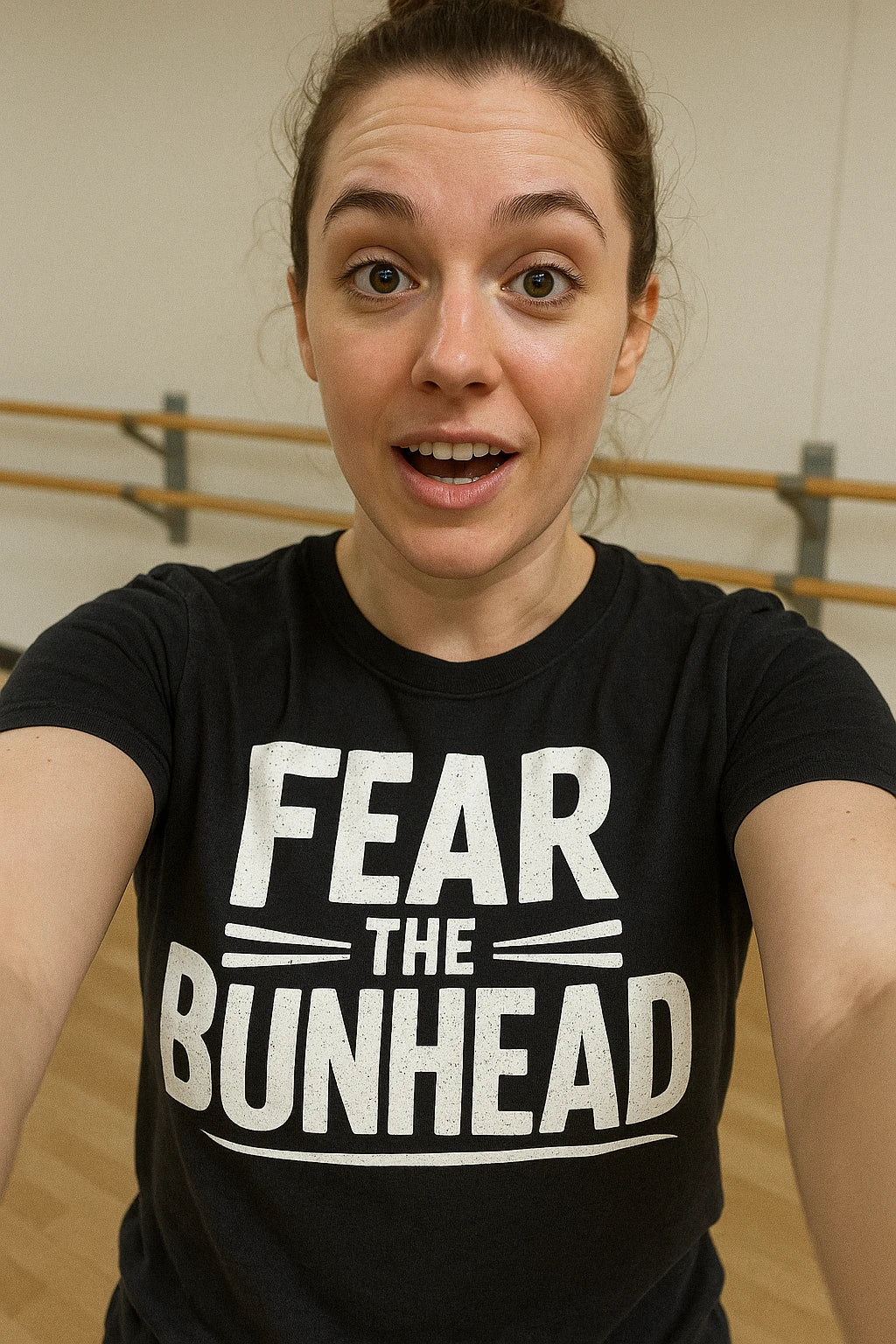 "Fear the Bunhead" graphic tee - product photo 7